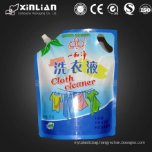 accept custom design liquid packaging stand up spout pouch